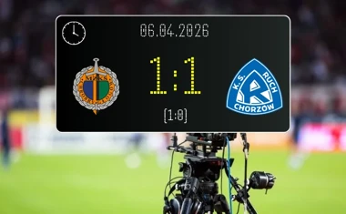 [PIŁKA NOŻNA] Chrobry Głogów – Ruch Chorzów 1:1 w 27. kolejce Betclic 1. ligi – Kozajda i Szwedzik podzielili punkty