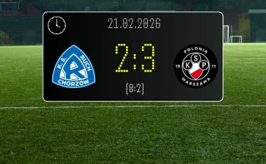 [PIŁKA NOŻNA] Ruch Chorzów – Polonia Warszawa 2:3 – 22. kolejka Betclic 1. ligi na Stadionie Śląskim