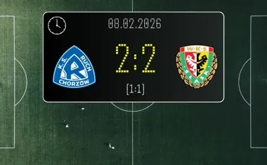 Ruch Chorzów - Śląsk Wrocław - emocjonujący remis w meczu Betclic 1. liga