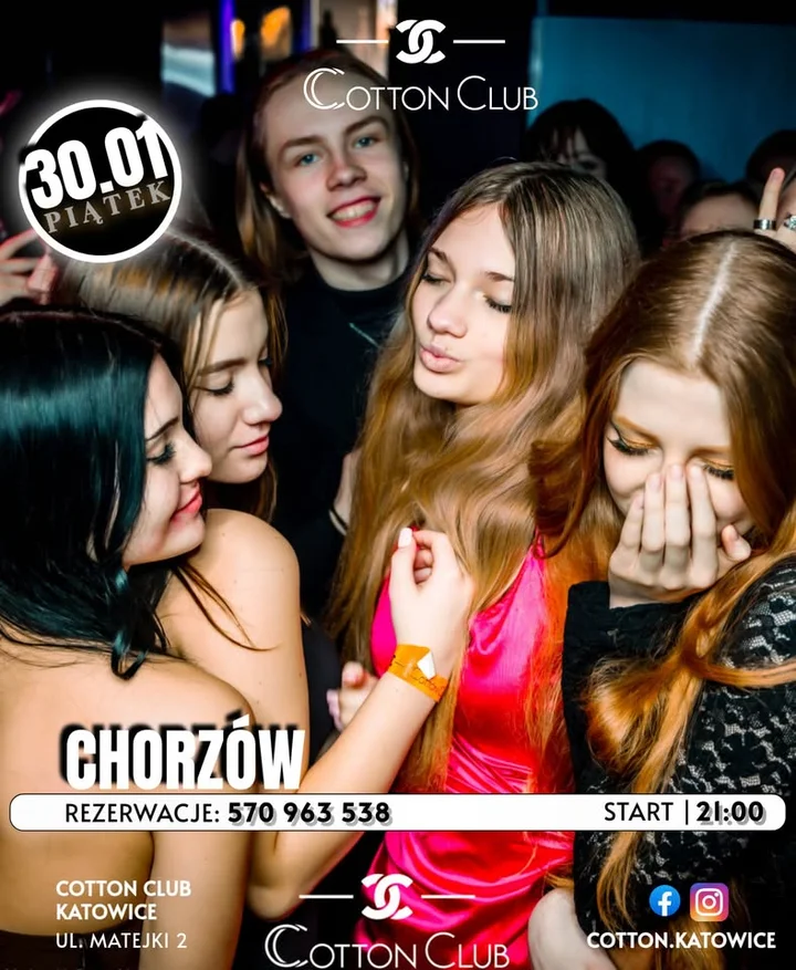 Grafika promocyjna wydarzenia Półmetek Chorzów — impreza DJ-ów w klubie na Matejki 2