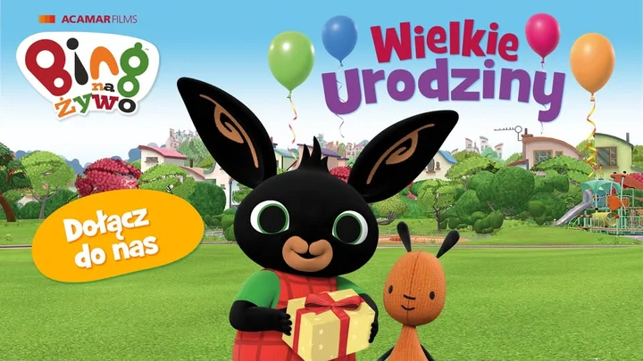 Grafika promocyjna wydarzenia Bing na Żywo — Wielkie Urodziny w Chorzowie