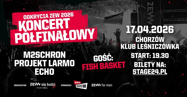 Grafika promocyjna wydarzenia FISH BASKET | Odkrycia ZEW – półfinał w Chorzowie