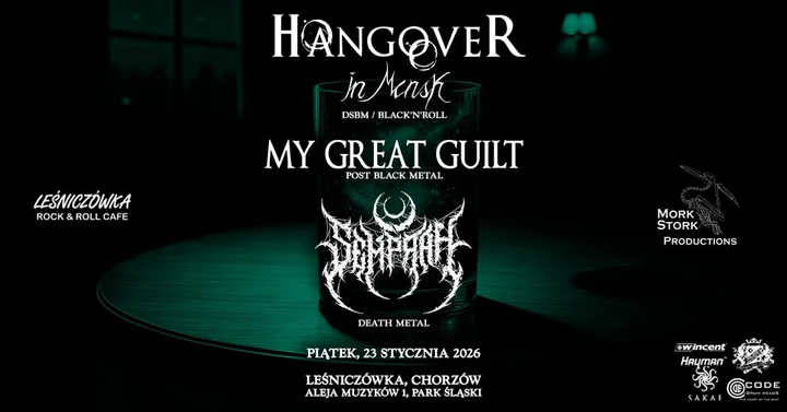 Grafika promocyjna wydarzenia HANGOVER IN MINSK x MY GREAT GUILT x SEMPRAH — Chorzów, 23 stycznia 2026