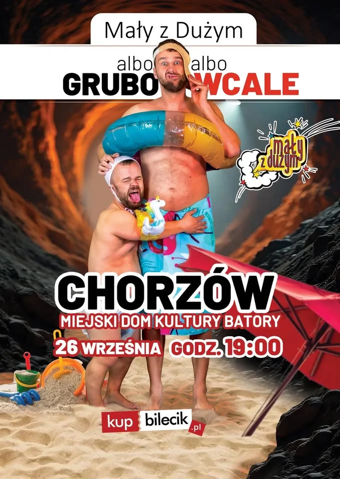 Obrazek przedstawia grafikę promocyjną wydarzenia Nowy kabaretowy duet z Rudzkich — premiera programu w Chorzowie