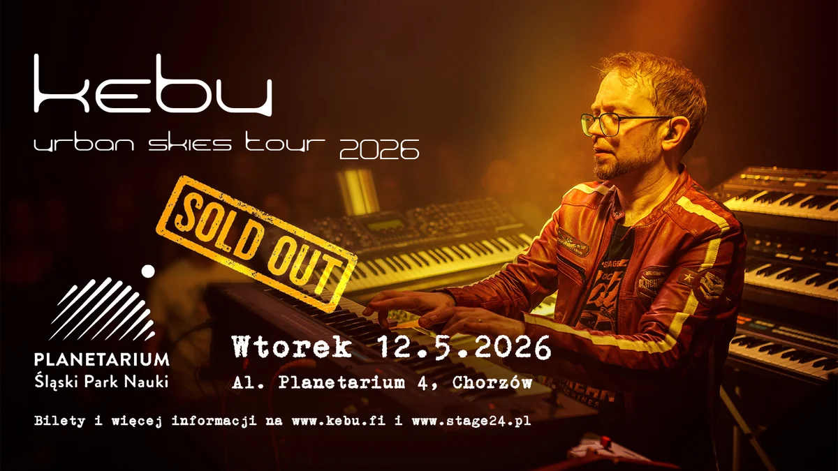 Grafika promocyjna wydarzenia Kebu – Urban Skies Tour 2026 w Chorzowie
