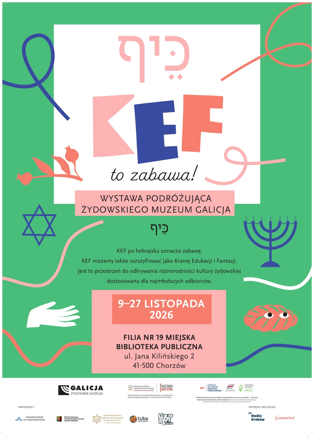 Grafika promocyjna wydarzenia KEF – to zabawa