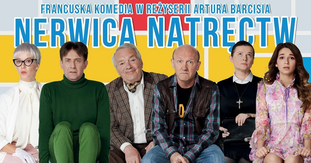 Grafika promocyjna wydarzenia Komedia o pacjentach gabinetu psychiatrycznego w Chorzowie