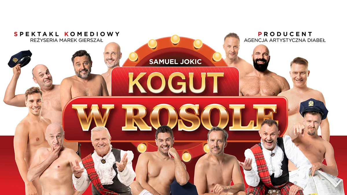 Grafika promocyjna wydarzenia Komediowy spektakl o zmaganiach bezrobotnych mężczyzn w Chorzowie