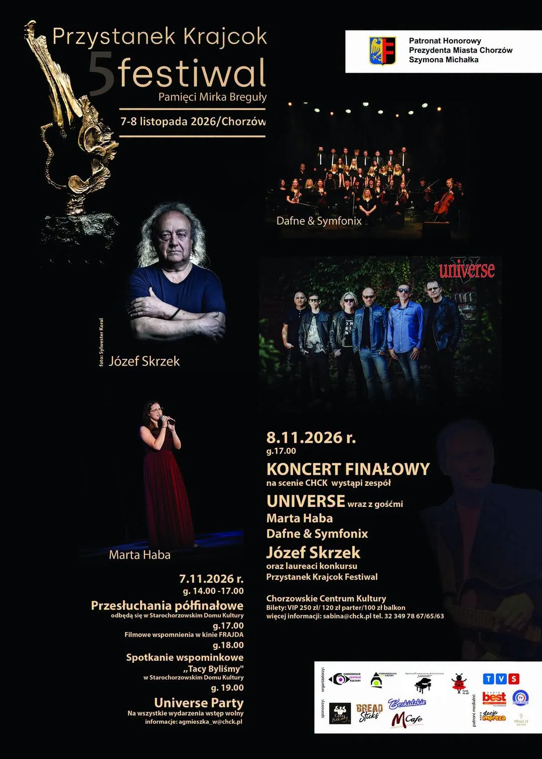 Grafika promocyjna wydarzenia Przystanek Krajcok Festiwal im. Mirka Breguły