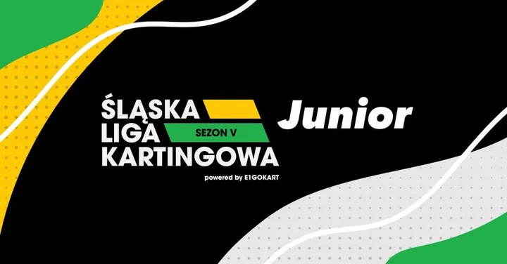Grafika promocyjna wydarzenia Śląska Liga Kartingowa Junior — Sezon IV (E1GOKART Chorzów)
