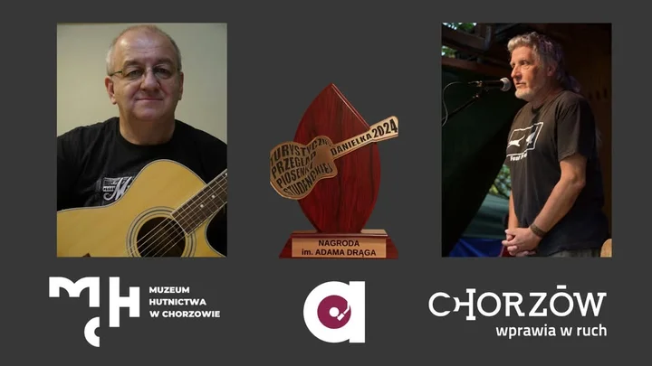 Grafika promocyjna wydarzenia SŁOWA NIE TYLKO NA NIEDZIELĘ — Marek Biniek & Krzysztof Kasperczyk