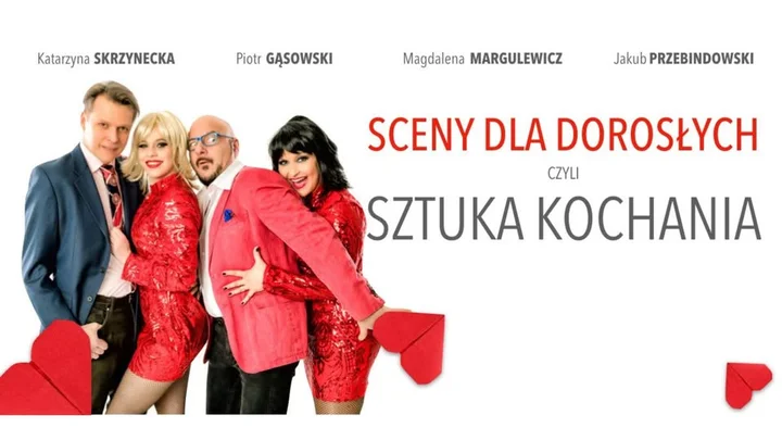 Grafika promocyjna wydarzenia Sceny dla dorosłych, czyli sztuka kochania — komedia w Chorzowie