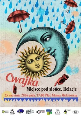 Grafika promocyjna wydarzenia Cwajka - miejsce pod słońcem. Relacje