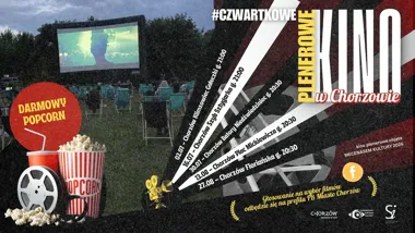 Grafika promocyjna wydarzenia Czwartkowe Kino Plenerowe w Chorzowie na Floriańskiej