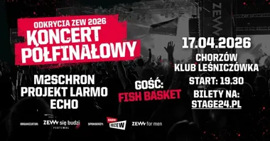 Grafika promocyjna wydarzenia FISH BASKET | Odkrycia ZEW – półfinał w Chorzowie