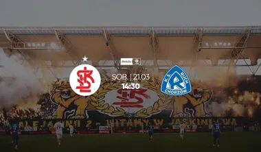 Grafika promocyjna wydarzenia ŁKS Łódź - Ruch Chorzów | 26. kolejka Betclic 1 Ligi
