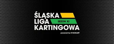 Grafika promocyjna wydarzenia Śląska Liga Kartingowa (SWS) w E1GOKART Chorzów – sezon XI na pełnym gazie