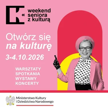 Grafika promocyjna wydarzenia Weekend Seniora z Kulturą 2026