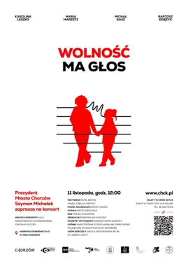 Grafika promocyjna wydarzenia Wolność ma głos