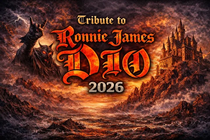 Grafika promocyjna wydarzenia Tribute dla Ronniego Jamesa Dio — koncert w Chorzowie