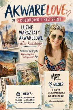 Akwarelove w Chorzowie - trzy spotkania dla tych, którzy chcą malować bez spiny