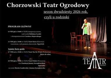 Chorzowski Teatr Ogrodowy wraca z plenerem, kabaretem i jubileuszem