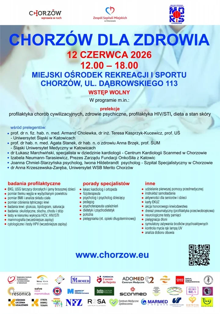 Chorzów dla zdrowia – darmowe badania i eksperci w jednym miejscu