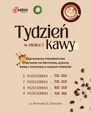 Darmowa kawa i rozmowy o przyszłości Chorzowa. Tydzień spotkań