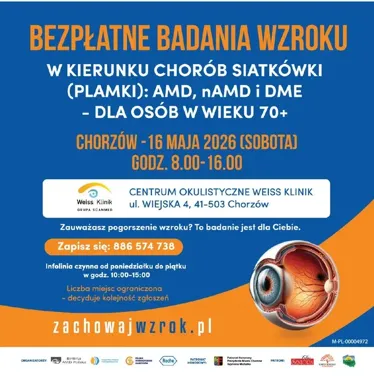Bezpłatne badania wzroku w Chorzowie. Dla seniorów to ważny moment