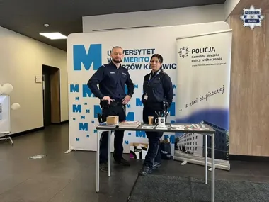 Stoisko policji przyciągnęło uwagę na konferencji w Chorzowie
