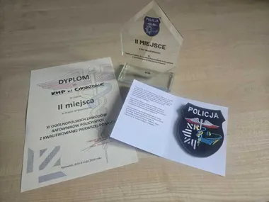 Chorzowscy policjanci na podium po scenariuszu z atakiem i upadkiem