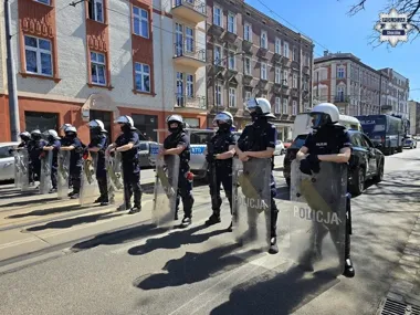 Race na Stadionie Śląskim i 73 legitymowania podczas meczu w Chorzowie