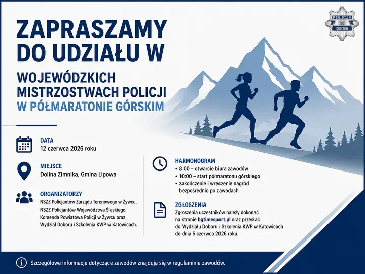Policjanci pobiegną w górach - szykują mistrzostwa w Dolinie Zimnika